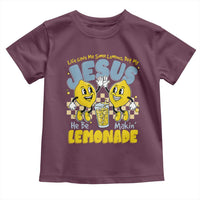 Life Gave Me Some Lemons But My Jesus He Be Makin Lemonade Toddler T Shirt Retro Lemon