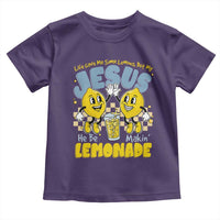 Life Gave Me Some Lemons But My Jesus He Be Makin Lemonade Toddler T Shirt Retro Lemon
