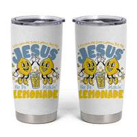 Life Gave Me Some Lemons But My Jesus He Be Makin Lemonade Tumbler Cup Retro Lemon