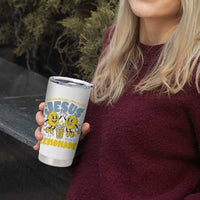 Life Gave Me Some Lemons But My Jesus He Be Makin Lemonade Tumbler Cup Retro Lemon