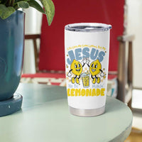 Life Gave Me Some Lemons But My Jesus He Be Makin Lemonade Tumbler Cup Retro Lemon