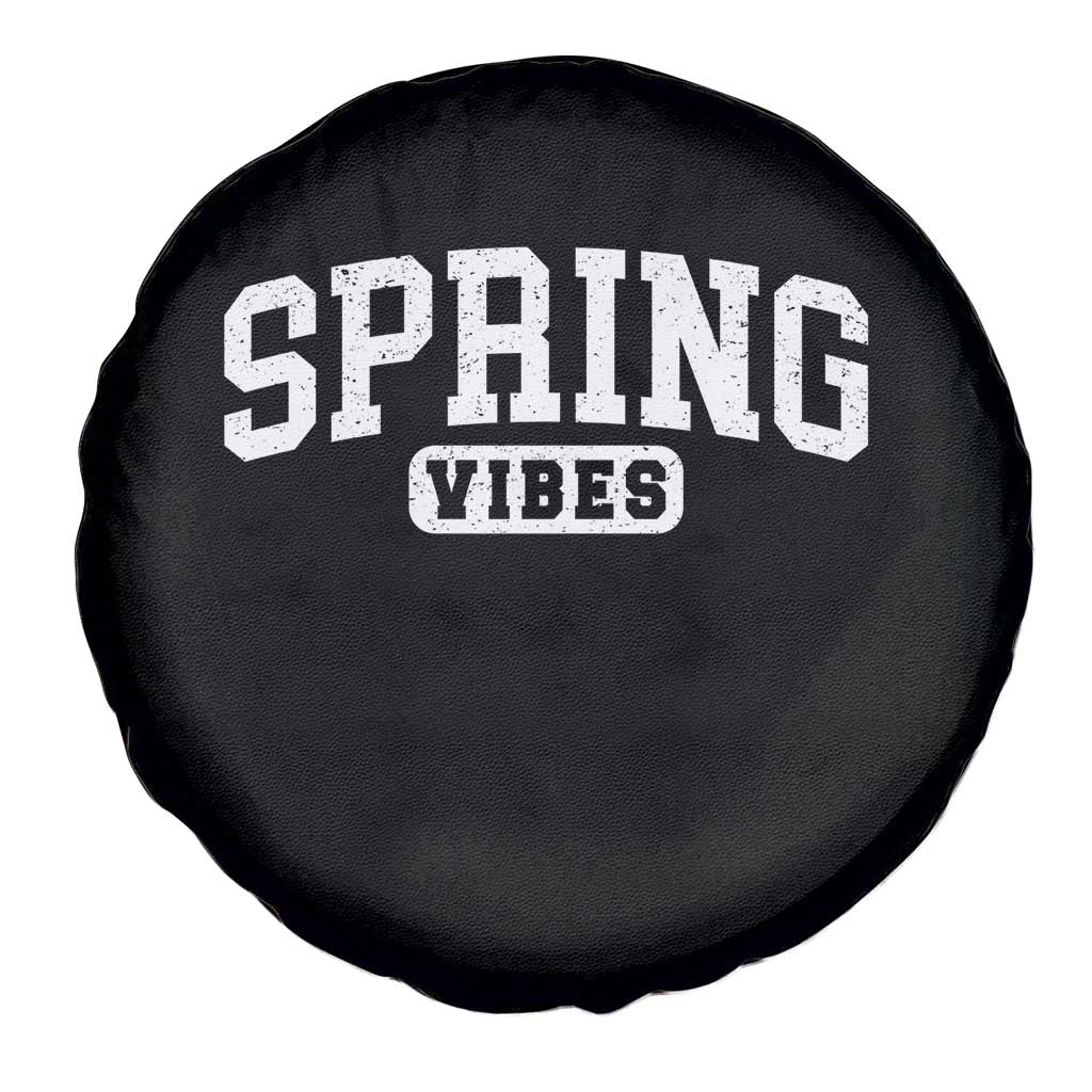 Spring Vibes Spare Tire Cover Spring Break Easter Day Bold Text
