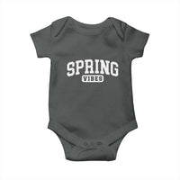 Spring Vibes Baby Onesie Spring Break Easter Day Bold Text