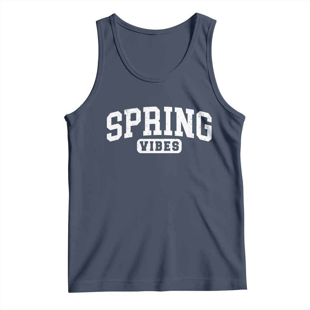 Spring Vibes Tank Top Spring Break Easter Day Bold Text