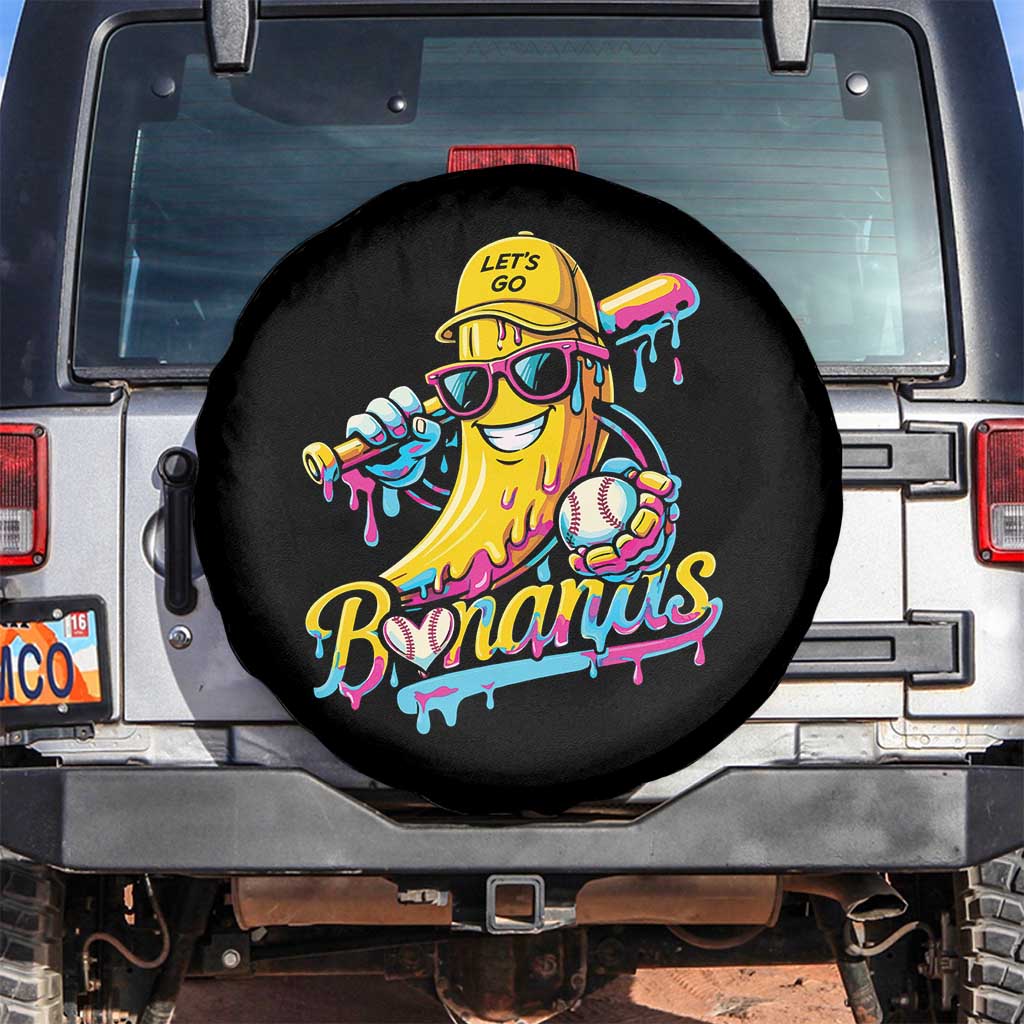 Funny Banana Baseball Drip Spare Tire Cover Lets Go Bananas Ice Cream Dripping Sport