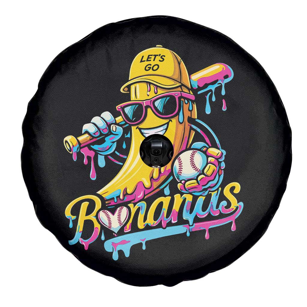 Funny Banana Baseball Drip Spare Tire Cover Lets Go Bananas Ice Cream Dripping Sport