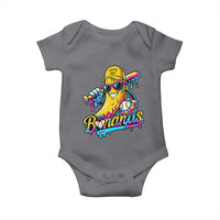 Funny Banana Baseball Drip Baby Onesie Lets Go Bananas Ice Cream Dripping Sport