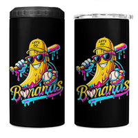 Funny Banana Baseball Drip 4 in 1 Can Cooler Tumbler Lets Go Bananas Ice Cream Dripping Sport