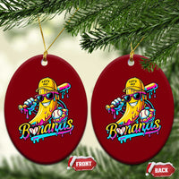 Funny Banana Baseball Drip Ceramic Ornament Lets Go Bananas Ice Cream Dripping Sport