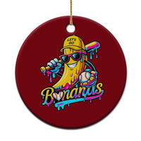 Funny Banana Baseball Drip Ceramic Ornament Lets Go Bananas Ice Cream Dripping Sport
