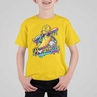 Funny Banana Baseball Drip T Shirt For Kid Lets Go Bananas Ice Cream Dripping Sport
