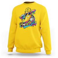 Funny Banana Baseball Drip Sweatshirt Lets Go Bananas Ice Cream Dripping Sport