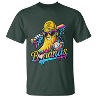 Funny Banana Baseball Drip T Shirt Lets Go Bananas Ice Cream Dripping Sport