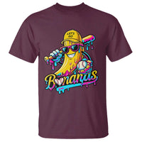 Funny Banana Baseball Drip T Shirt Lets Go Bananas Ice Cream Dripping Sport