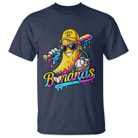 Funny Banana Baseball Drip T Shirt Lets Go Bananas Ice Cream Dripping Sport