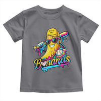 Funny Banana Baseball Drip Toddler T Shirt Lets Go Bananas Ice Cream Dripping Sport