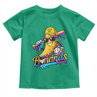 Funny Banana Baseball Drip Toddler T Shirt Lets Go Bananas Ice Cream Dripping Sport