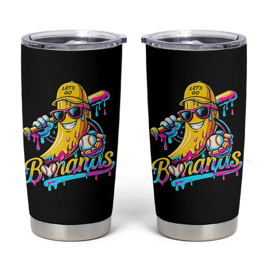 Funny Banana Baseball Drip Tumbler Cup Lets Go Bananas Ice Cream Dripping Sport