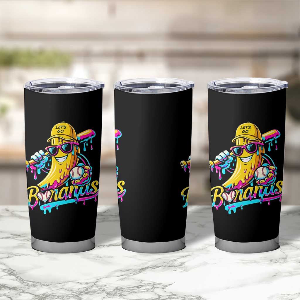 Funny Banana Baseball Drip Tumbler Cup Lets Go Bananas Ice Cream Dripping Sport