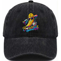 Funny Banana Baseball Drip Washed Cotton Baseball Cap Lets Go Bananas Ice Cream Dripping Sport