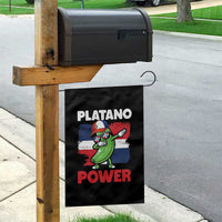 Platano Power Garden Flag Funny Dominican Republic Flag Baseball