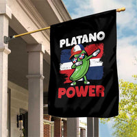 Platano Power Garden Flag Funny Dominican Republic Flag Baseball