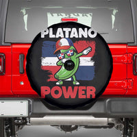 Platano Power Spare Tire Cover Funny Dominican Republic Flag Baseball