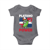 Platano Power Baby Onesie Funny Dominican Republic Flag Baseball