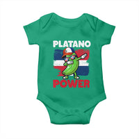 Platano Power Baby Onesie Funny Dominican Republic Flag Baseball
