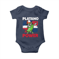 Platano Power Baby Onesie Funny Dominican Republic Flag Baseball