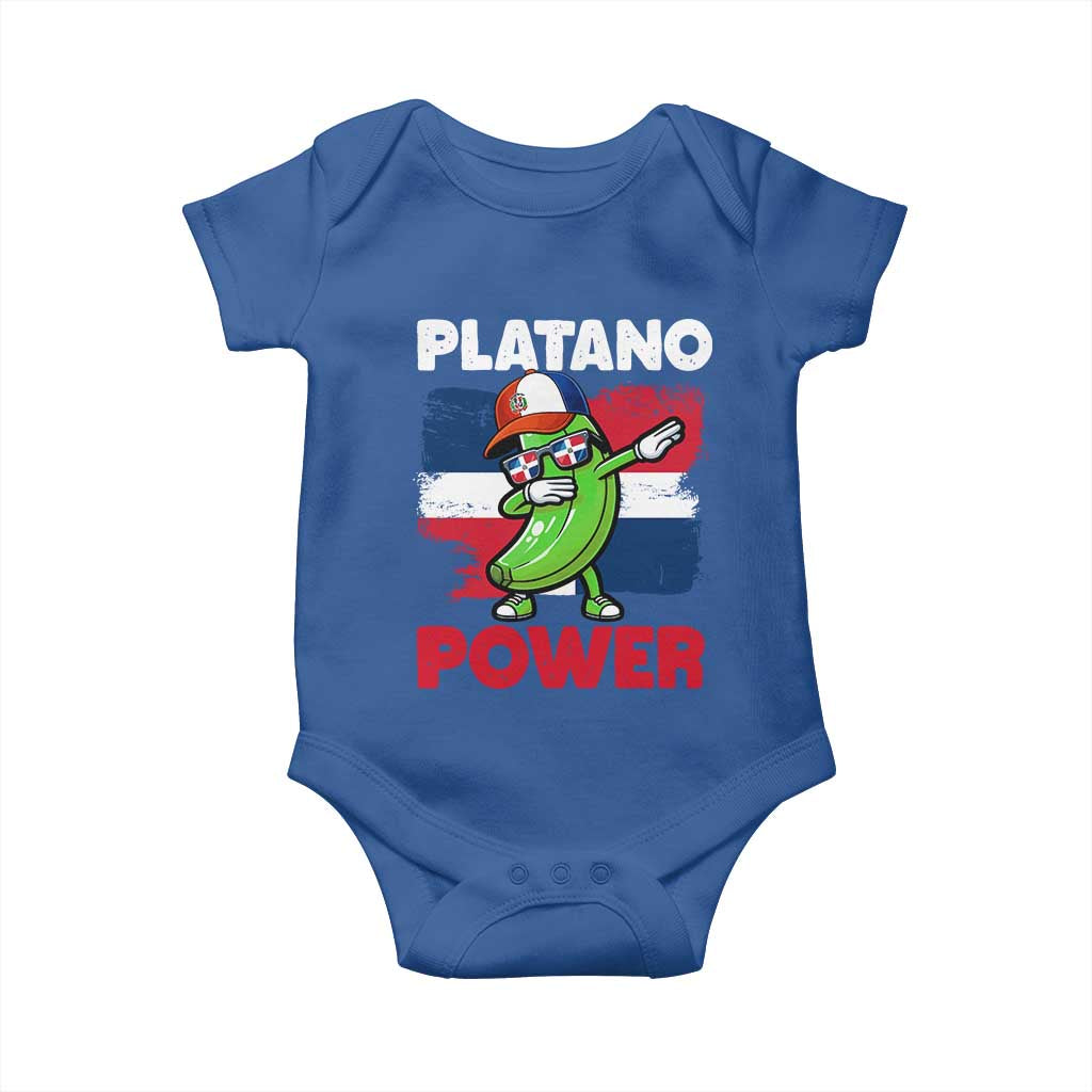Platano Power Baby Onesie Funny Dominican Republic Flag Baseball