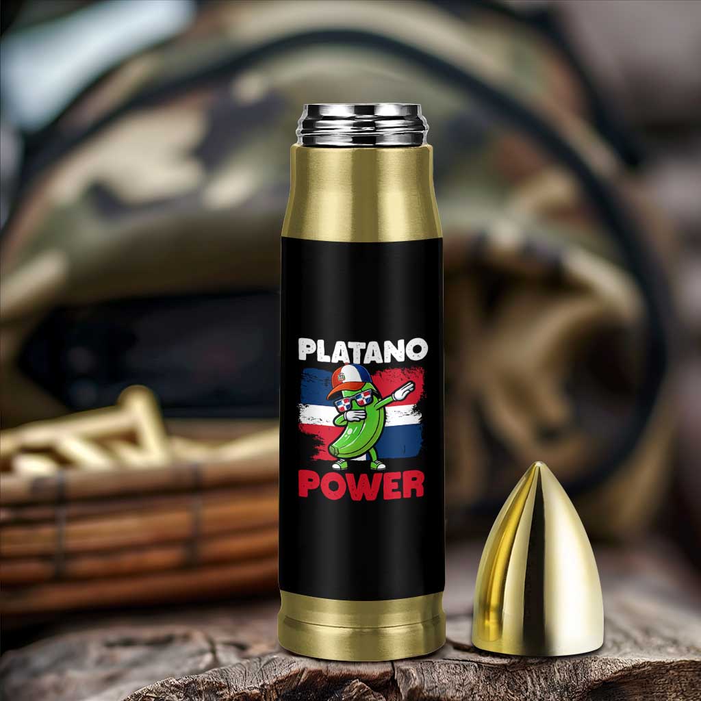 Platano Power Bullet Tumbler Funny Dominican Republic Flag Baseball