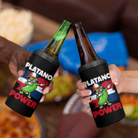 Platano Power 4 in 1 Can Cooler Tumbler Funny Dominican Republic Flag Baseball