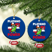 Platano Power Ceramic Ornament Funny Dominican Republic Flag Baseball