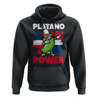 Platano Power Hoodie Funny Dominican Republic Flag Baseball