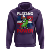 Platano Power Hoodie Funny Dominican Republic Flag Baseball