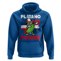 Platano Power Hoodie Funny Dominican Republic Flag Baseball