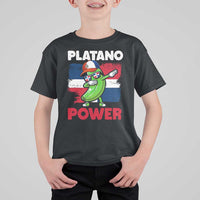 Platano Power T Shirt For Kid Funny Dominican Republic Flag Baseball