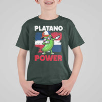 Platano Power T Shirt For Kid Funny Dominican Republic Flag Baseball