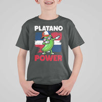 Platano Power T Shirt For Kid Funny Dominican Republic Flag Baseball