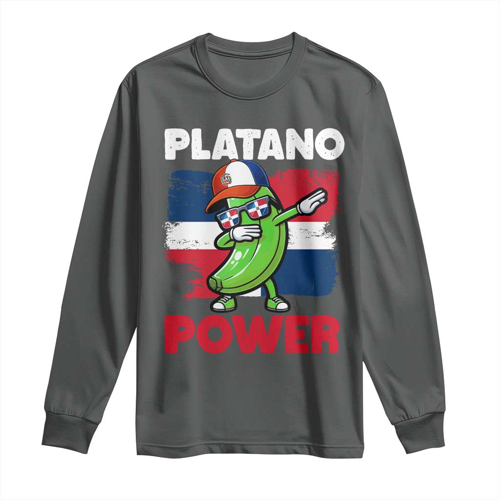 Platano Power Long Sleeve Shirt Funny Dominican Republic Flag Baseball