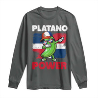 Platano Power Long Sleeve Shirt Funny Dominican Republic Flag Baseball