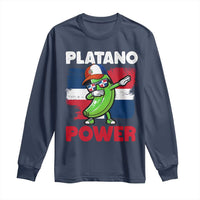 Platano Power Long Sleeve Shirt Funny Dominican Republic Flag Baseball