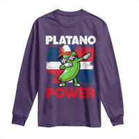 Platano Power Long Sleeve Shirt Funny Dominican Republic Flag Baseball