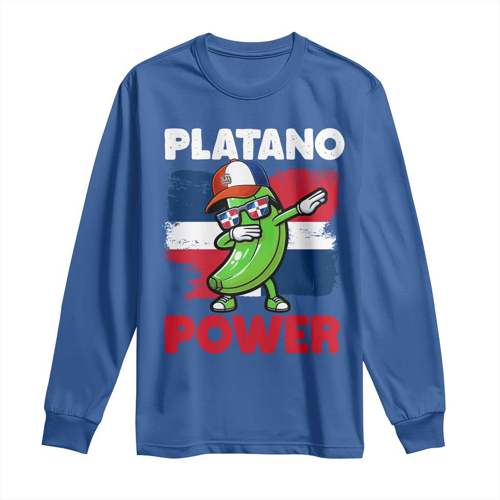 Platano Power Long Sleeve Shirt Funny Dominican Republic Flag Baseball