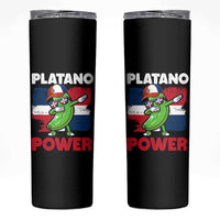 Platano Power Skinny Tumbler Funny Dominican Republic Flag Baseball