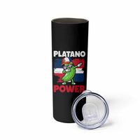 Platano Power Skinny Tumbler Funny Dominican Republic Flag Baseball