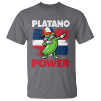 Platano Power T Shirt Funny Dominican Republic Flag Baseball
