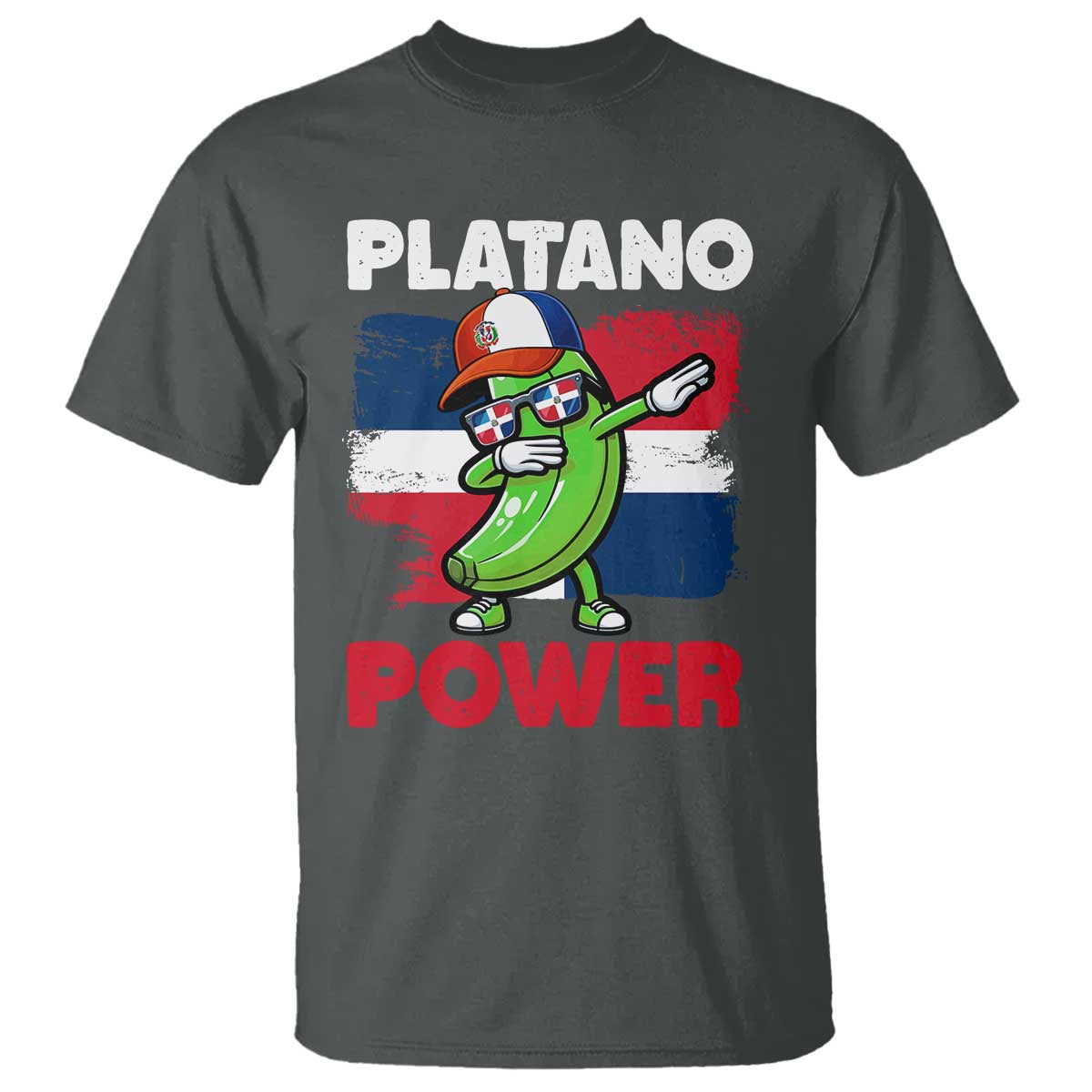 Platano Power T Shirt Funny Dominican Republic Flag Baseball
