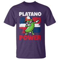 Platano Power T Shirt Funny Dominican Republic Flag Baseball